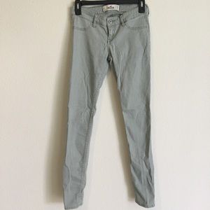 Hollister olive green skinny pants